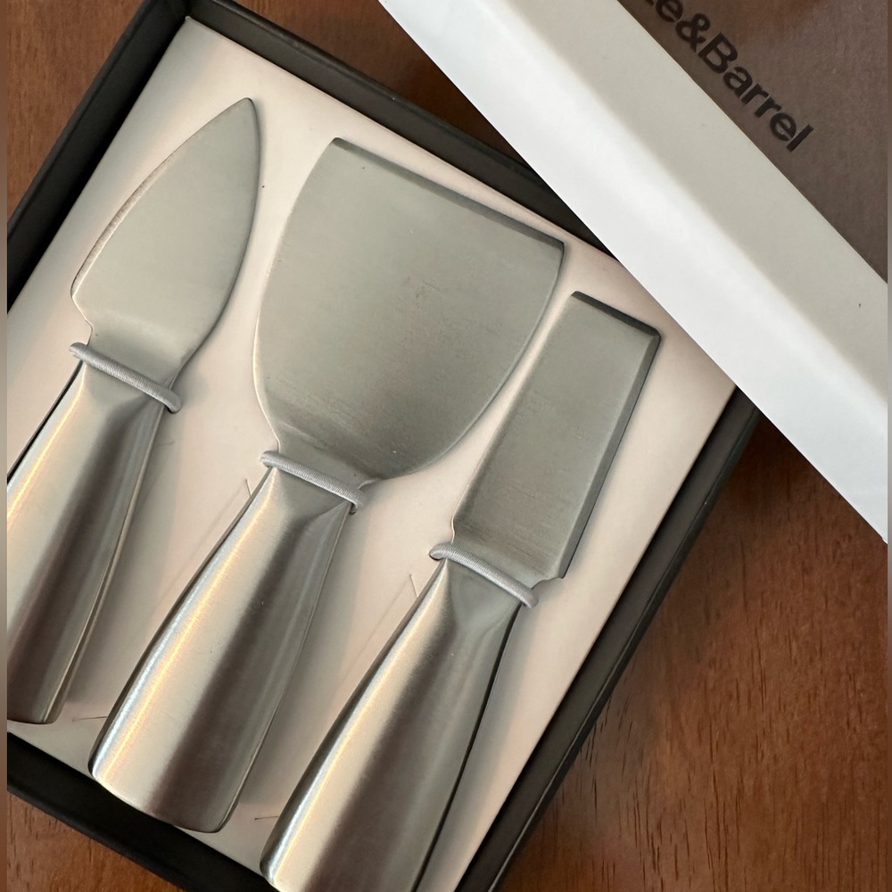 Crate & Barrel Cheese Knife 3-Piece Set